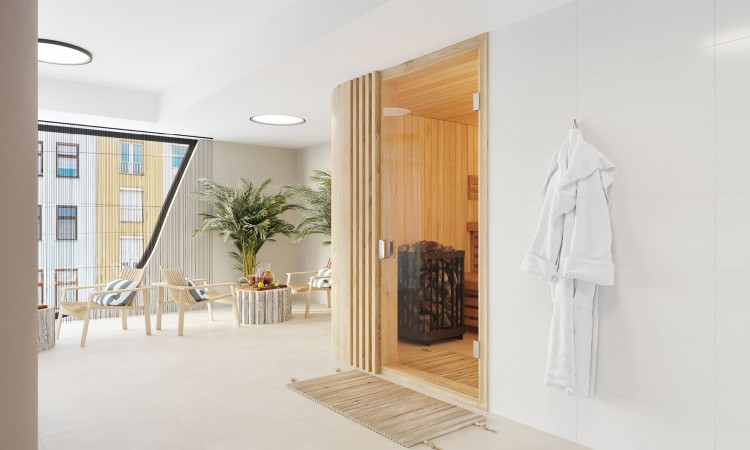 DECK ZEHN Innenansicht Sauna